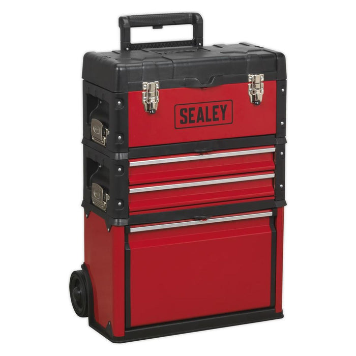 Sealey Mobile Steel/Composite Toolbox 3 Compartment AP548 Sealey - Town Tools 