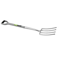 Draper Extra Long Stainless Steel Garden Fork with Soft Grip - QFS-EL/I