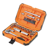 Draper HI-TORQ 6 Point Socket Set, 1/4" and 3/8" (34 Piece) 22110