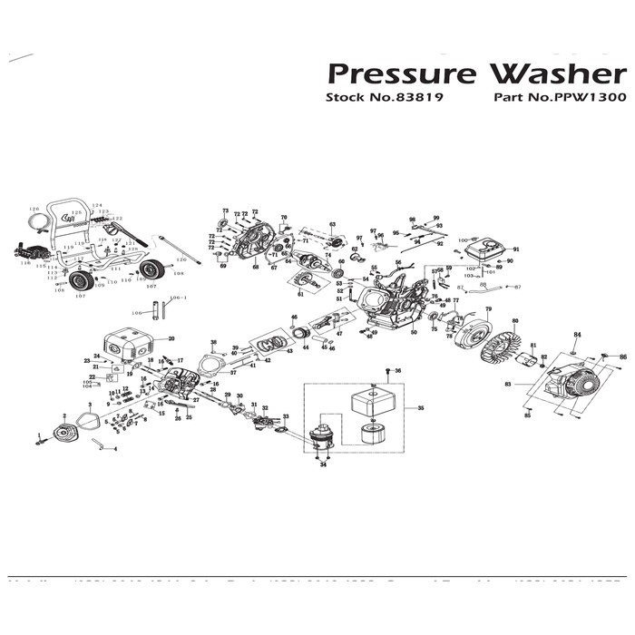 Draper Rubber Foot Washer MPN YPPW1300-113