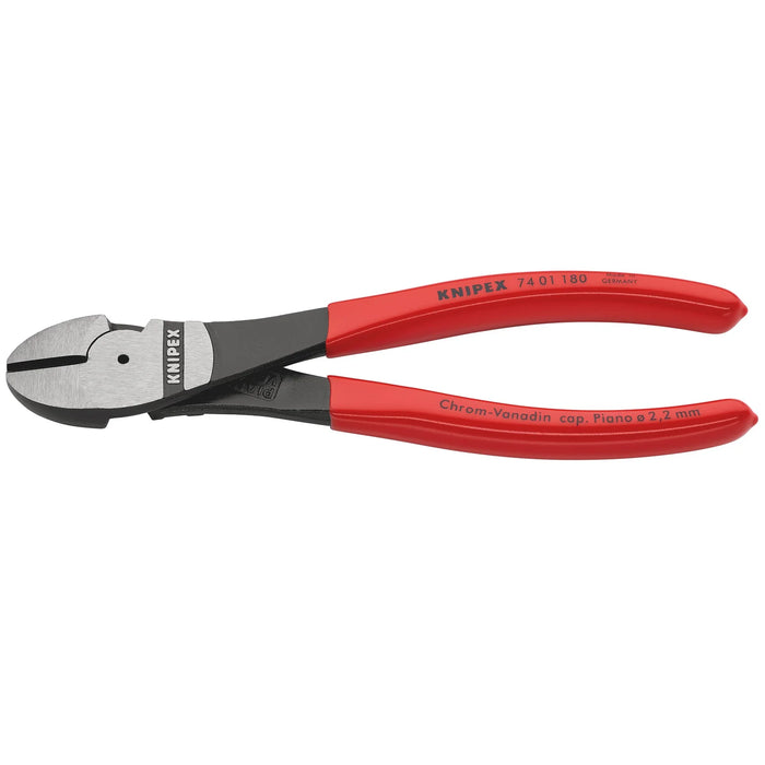 KNIPEX 74 01 180 SBE High Leverage Diagonal Cutter, 180mm - 74 01 180 SB