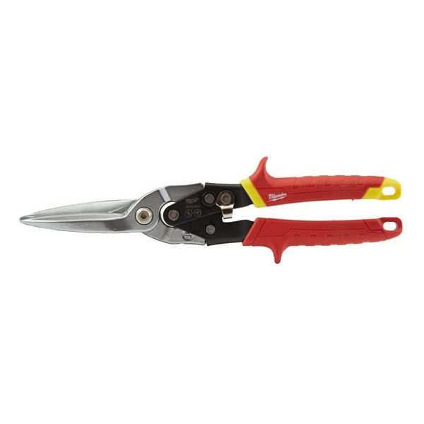 Milwaukee Metal Snips Long Cut Straight  1Pc 48224537 Milwaukee - Town Tools 