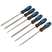 Draper Soft Grip Needle File Set, (6 Piece) 140-150mm