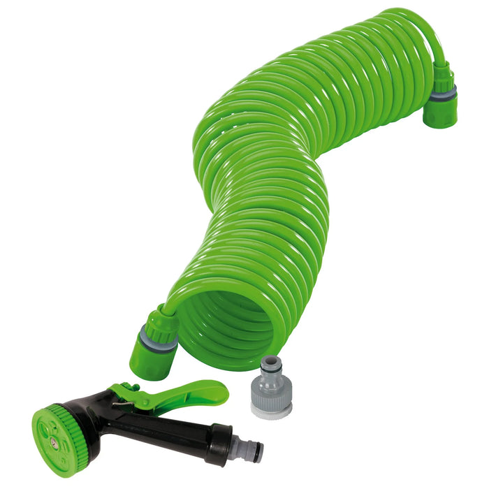 Draper Recoil Hose with Spray Gun and Tap Connector, 10m - GCH1DD