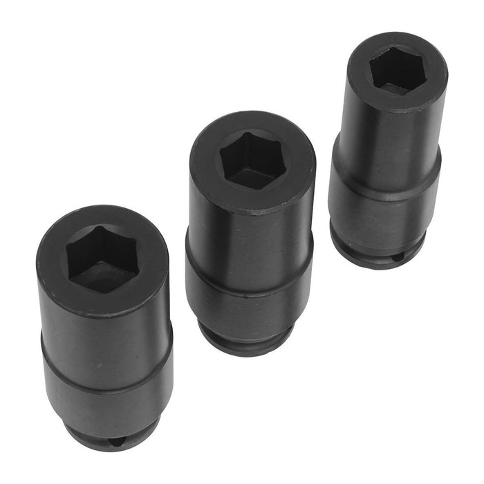 Sealey Weighted Impact Socket Set 1/2"Sq Drive 3pc SX319 Sealey - Town Tools 