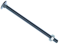 METALMATE Cup Square Hex Bolt & Nut ZP M8 x 130mm Box 10