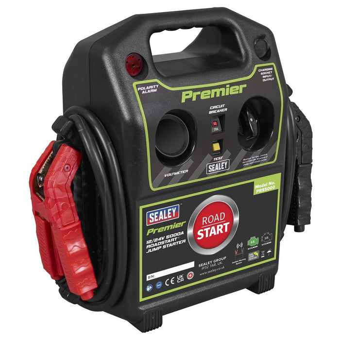 Sealey Premier 12/24V Premier RoadStart Jump Starter 5000A PRS5000 Sealey Premier - Town Tools 
