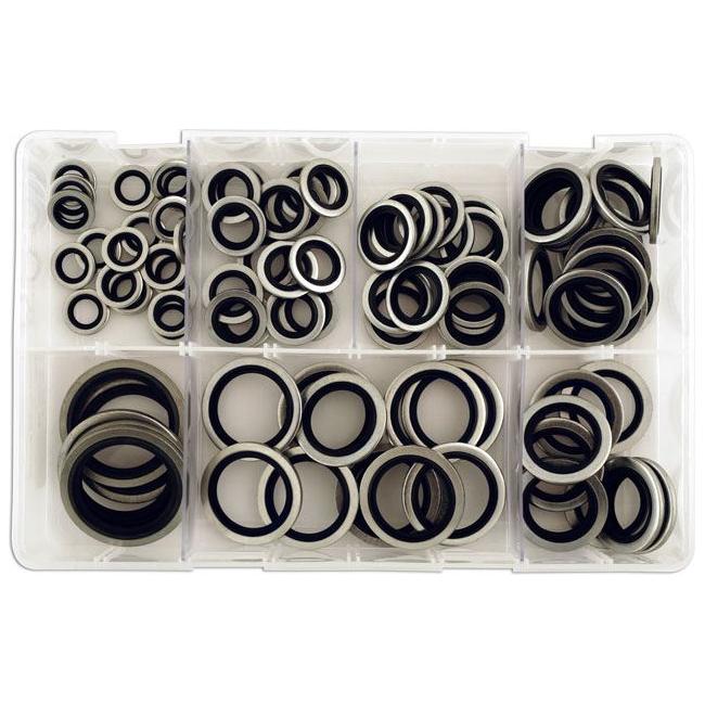 Connect Assorted Imperial Bonded Seal Washers (Dowty) 100pc 31874 Tool Connection - Town Tools 