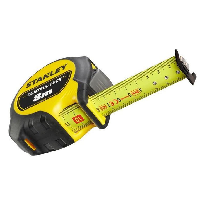 Stanley® Hand Tools CONTROL-LOCK™ Pocket Tape 8m (Width 25mm) (Metric only) STANLEY® Hand Tools - Town Tools