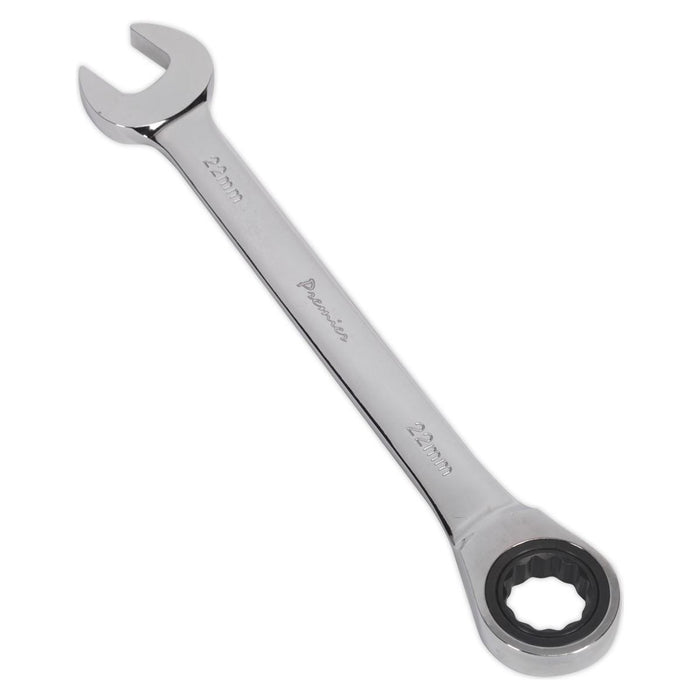 Sealey Ratchet Combination Spanner 22mm RCW22 Sealey - Town Tools 