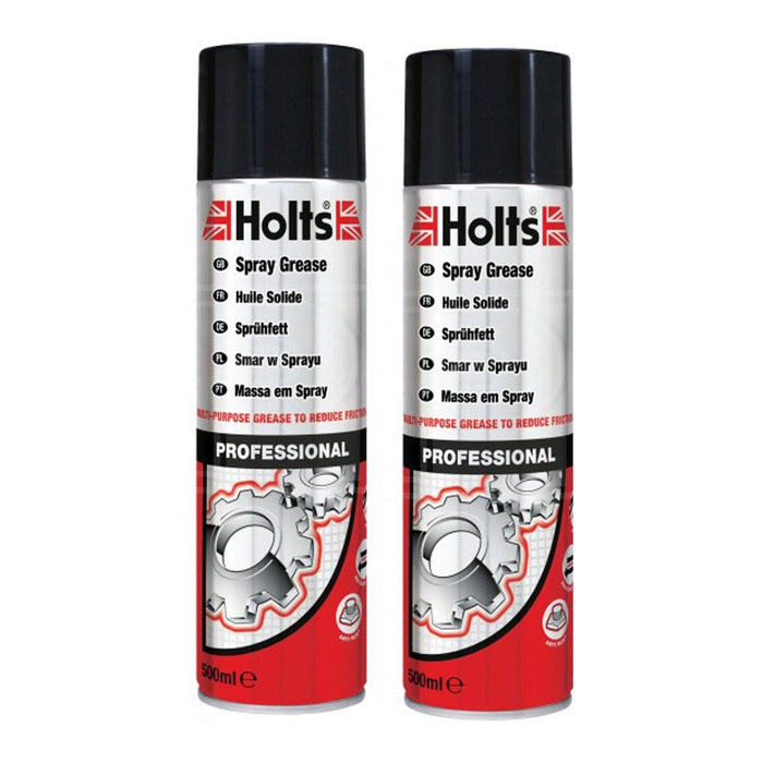 2x Holts Professional Spray Grease Clear Non Drip High Temperature HMAI0101A Holts - Town Tools 