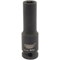 Draper Expert HI-TORQ 6 Point Deep Impact Socket, 3/8" Sq. Dr., 9mm