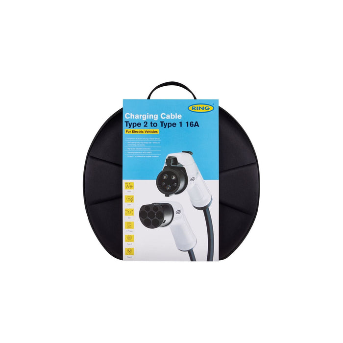 Ring Automotive RCC11605 EV charging cable Type 1 16A 5m Ring Automotive - Town Tools 