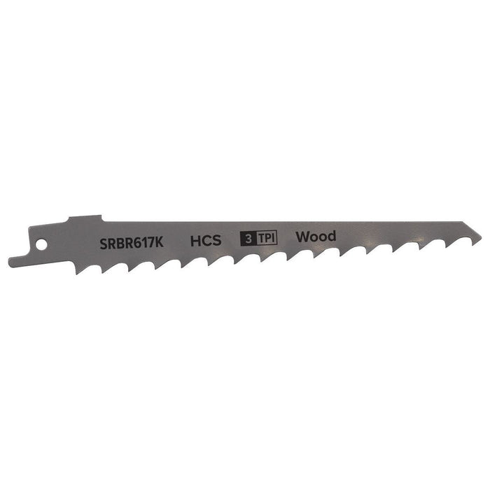 Sealey Reciprocating Saw Blade Pruning & Coarse Wood 150mm 3tpi Pack of 5 Sealey - Town Tools 