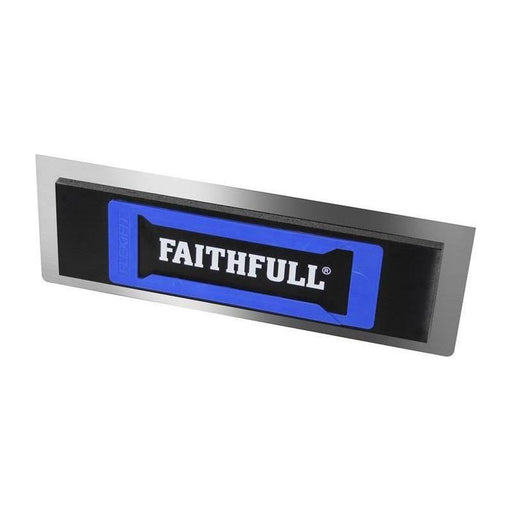 Faithfull Stainless Steel Flexifit Trowel with Foam 16in Faithfull - Town Tools
