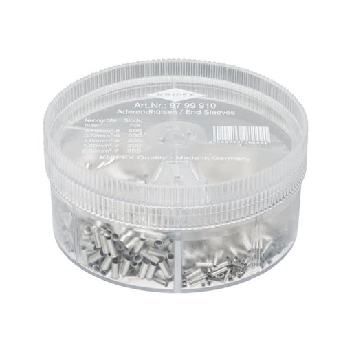 Knipex Non-Insulated Wire Ferrules Assortment Box, 1,900 Piece Knipex - Town Tools