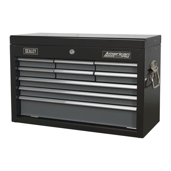 Sealey Topchest 9 Drawer with Ball-Bearing Slides Black/Grey AP2509B Sealey - Town Tools 