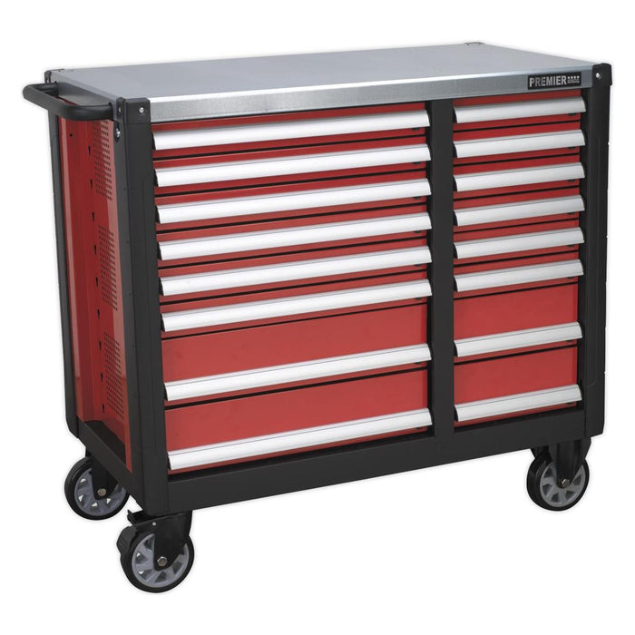 Sealey Mobile Workstation 16 Drawer with Ball-Bearing Slides AP24216 Sealey - Town Tools 