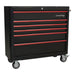 Sealey Retro Style Extra-Wide Topchest & Rollcab Combination 10 Drawer-Black wit Sealey - Town Tools 