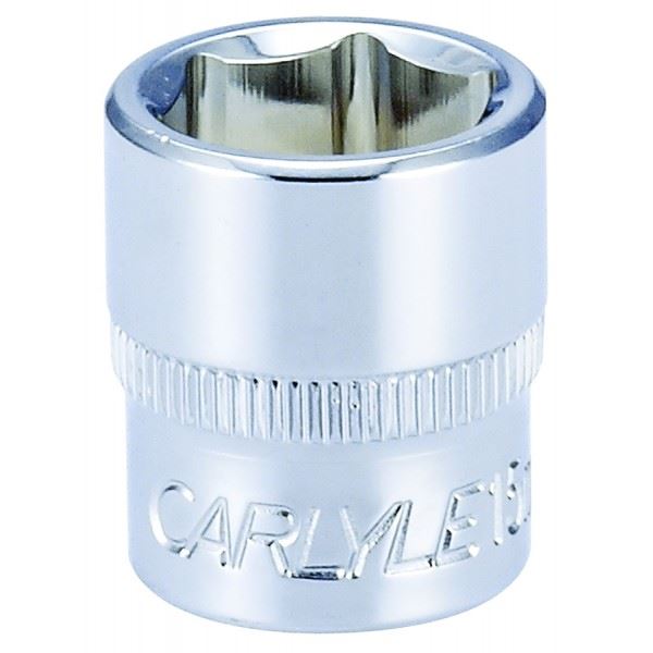 Carlyle Tools Socket - Shallow - Metric Standard - 1/4In. Dr - 15 mm