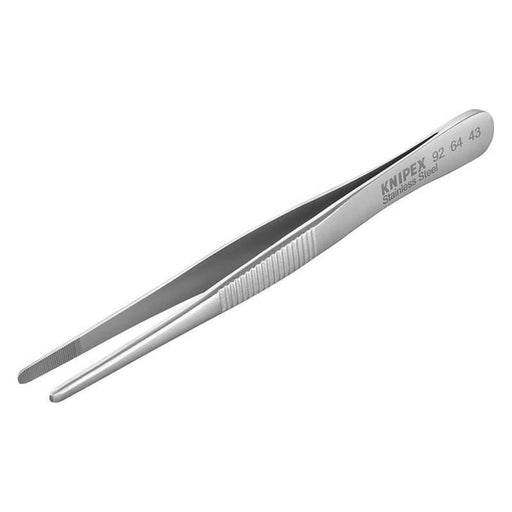 Knipex Stainless Steel Universal Blunt Nose Tweezers 120mm Knipex - Town Tools