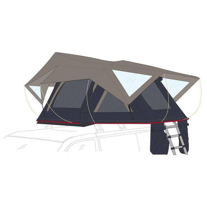 Fiamma Moonlight 140 Roof Tent 2 Person 140 (08890-01-) Fiamma - Town Tools