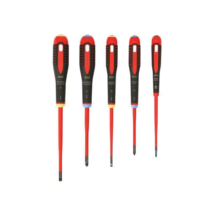 Bahco BE-9882SL ERGO™ Slim VDE Insulated Screwdriver Set, 5 Piece Bahco - Town Tools