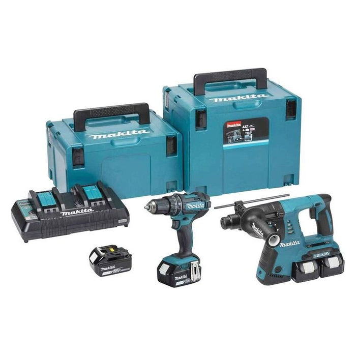 Makita DLX2137PTJ LXT Twin Pack 18V 4 x 5.0Ah Li-ion Makita - Town Tools