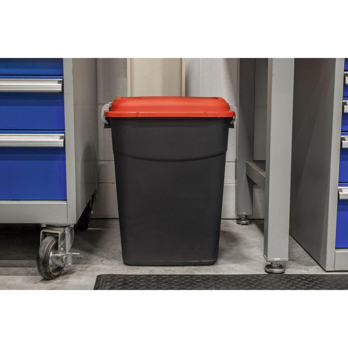 Sealey Refuse/Storage Bin 50L Red BM50R Sealey - Town Tools 