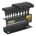 Sealey Hex Key Set 10pc T-Handle Metric S0466 Sealey - Town Tools 