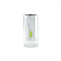 Carlyle Tools 1/4Dr 6Pt Chrome Socket 8mm