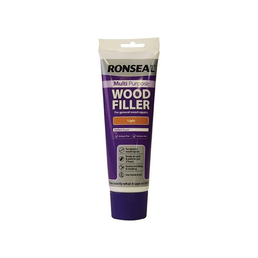 Ronseal Multipurpose Wood Filler Tube Light 325g Ronseal - Town Tools