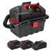 Sealey SV20 Series 10L Cordless Wet & Dry Vacuum Kit 20V 4Ah - 2 Batteries Sealey - Town Tools 