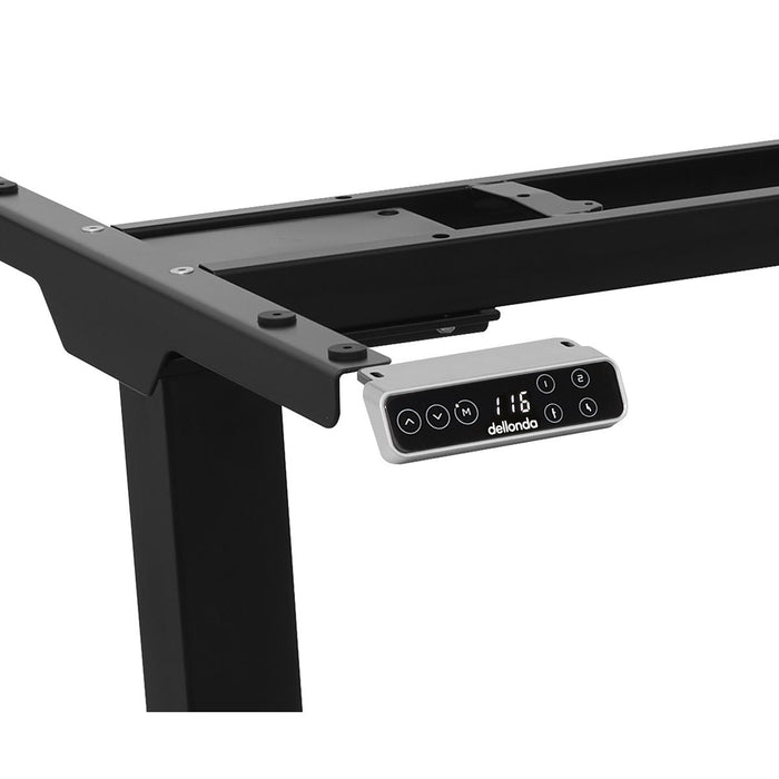 Dellonda Dual Motor Ultra-Quiet Desk Frame with Digital Controls 100kg Capacity