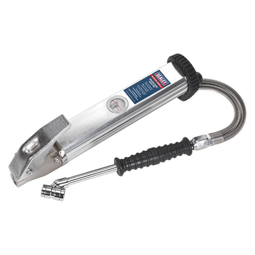 Sealey Tyre Inflator Long Type with Twin Push-On Connector SA39 Sealey - Town Tools 