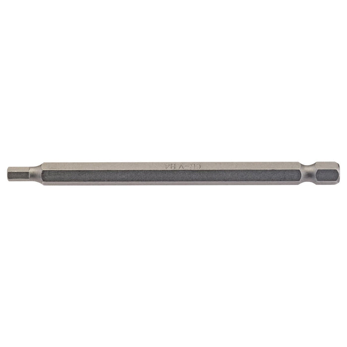 Draper Hexagonal Insert Bit, 4mm, 1/4" Hex, 100mm Long (Pack of 1) 64373 Draper - Town Tools 