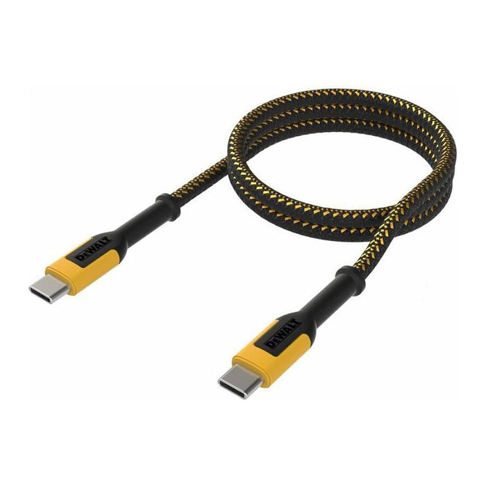Dewalt Telecoms USB C to USB C 100W Reinforced Charging Cable 1.8m (6ft) DEWALT Telecoms - Town Tools