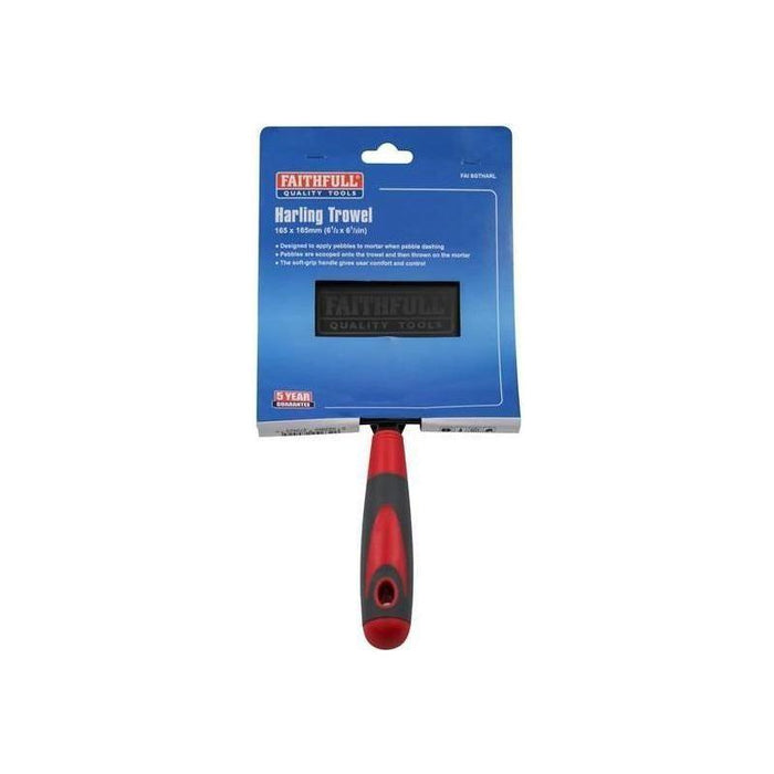 Faithfull Harling Trowel Soft Grip Handle 6.1/2in² Faithfull - Town Tools