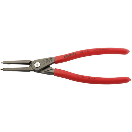 Draper Knipex 48 11 J3 225mm Internal Straight Tip Circlip Pliers, 40 - 100mm Ca Draper - Town Tools 