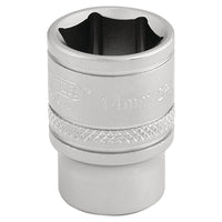 Draper 6 Point Metric Socket, 3/8" Sq. Dr., 14mm 16540