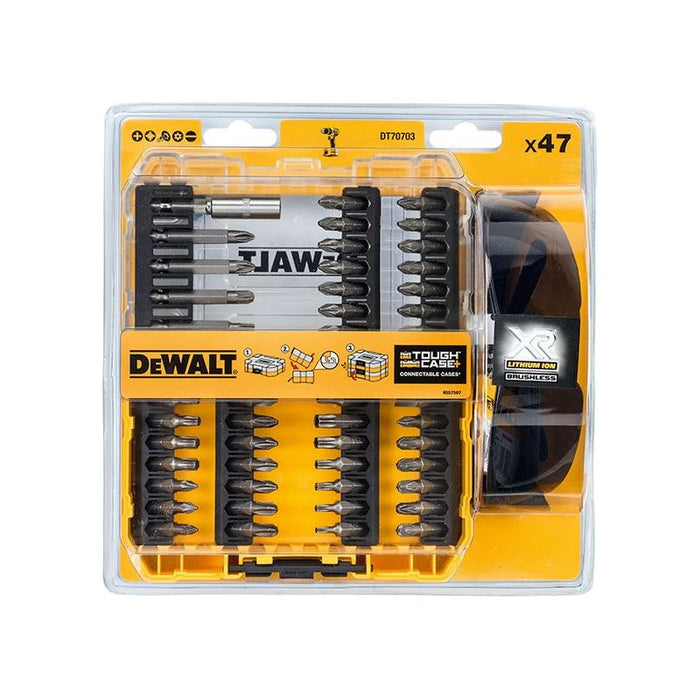 Dewalt Power Tools DT70703 Screwdriving Set, 47 Piece + Safety Glasses DeWALT Power Tools - Town Tools