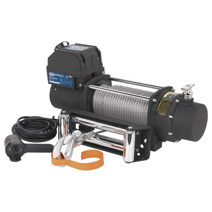 Sealey Self-Recovery Winch 5450kg (12000lb) Line Pull 12V SRW5450 Sealey - Town Tools 