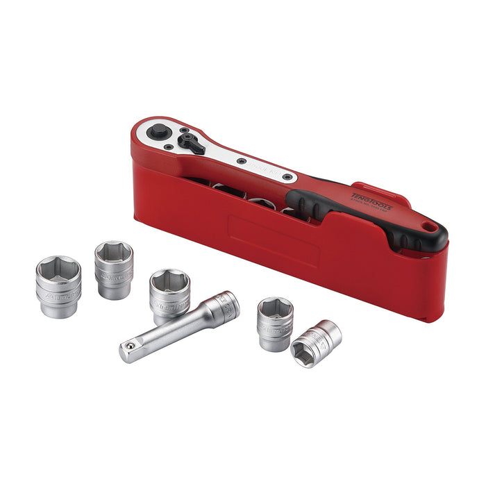 Teng Tools 3/8" Socket Set 6 pt 12 Pieces Teng Tools - Town Tools 