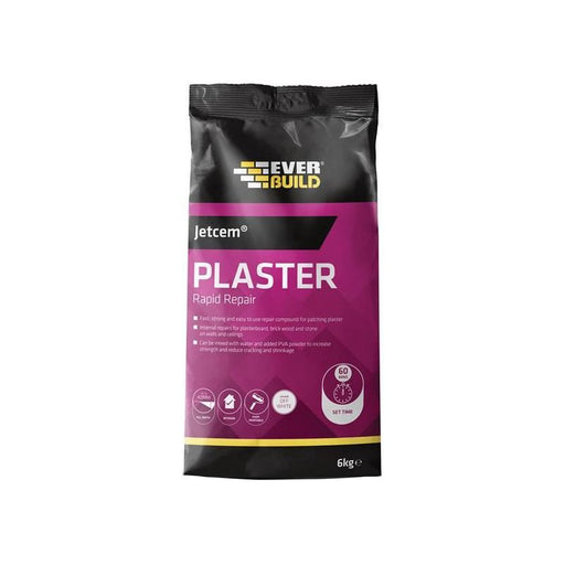 Everbuild Sika Jetcem Quick Set Patching Plaster (Single 6kg Pack) Everbuild Sika - Town Tools