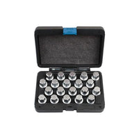 Laser Locking Wheel Nut Key Set 20pc - for VAG, Porsche 6662
