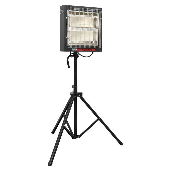 Sealey Ceramic Heater with Tripod Stand 1.4/2.8kW 230V CH30S Sealey - Town Tools 