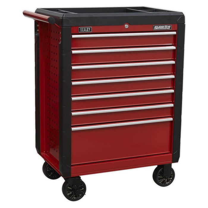 Sealey Rollcab 7 Drawer with Ball-Bearing Slides Red AP3407