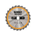 Dewalt Power Tools Stationary Construction Circular Saw Blade 250 x 30mm x 24T DeWALT Power Tools - Town Tools
