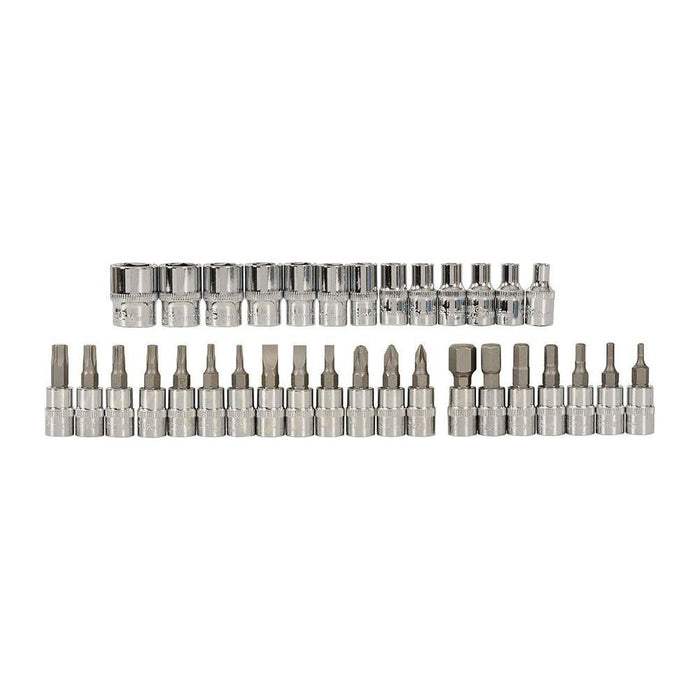 Silverline Socket Wrench Set 1/4" Drive Metric 38pce 38pce Silverline - Town Tools 