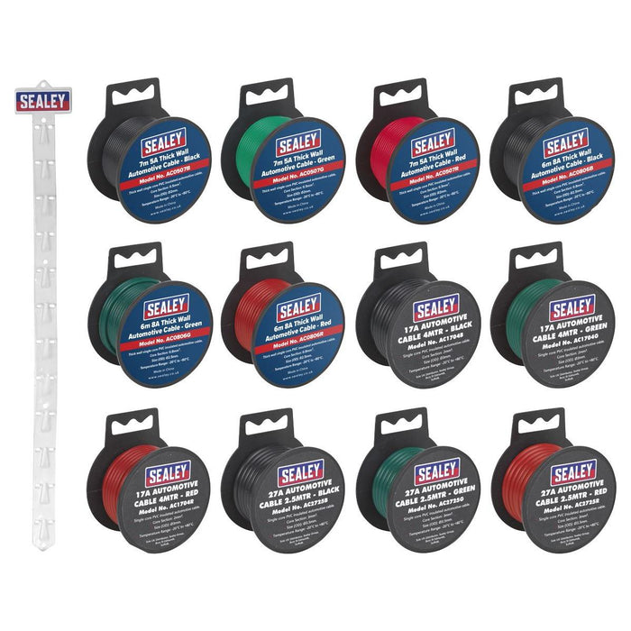 Sealey Clip Strip Deal - Automotive Cable ACSET Sealey - Town Tools 